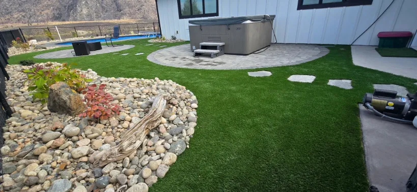 Artificial turf installation in Osoyoos and Oliver BC
