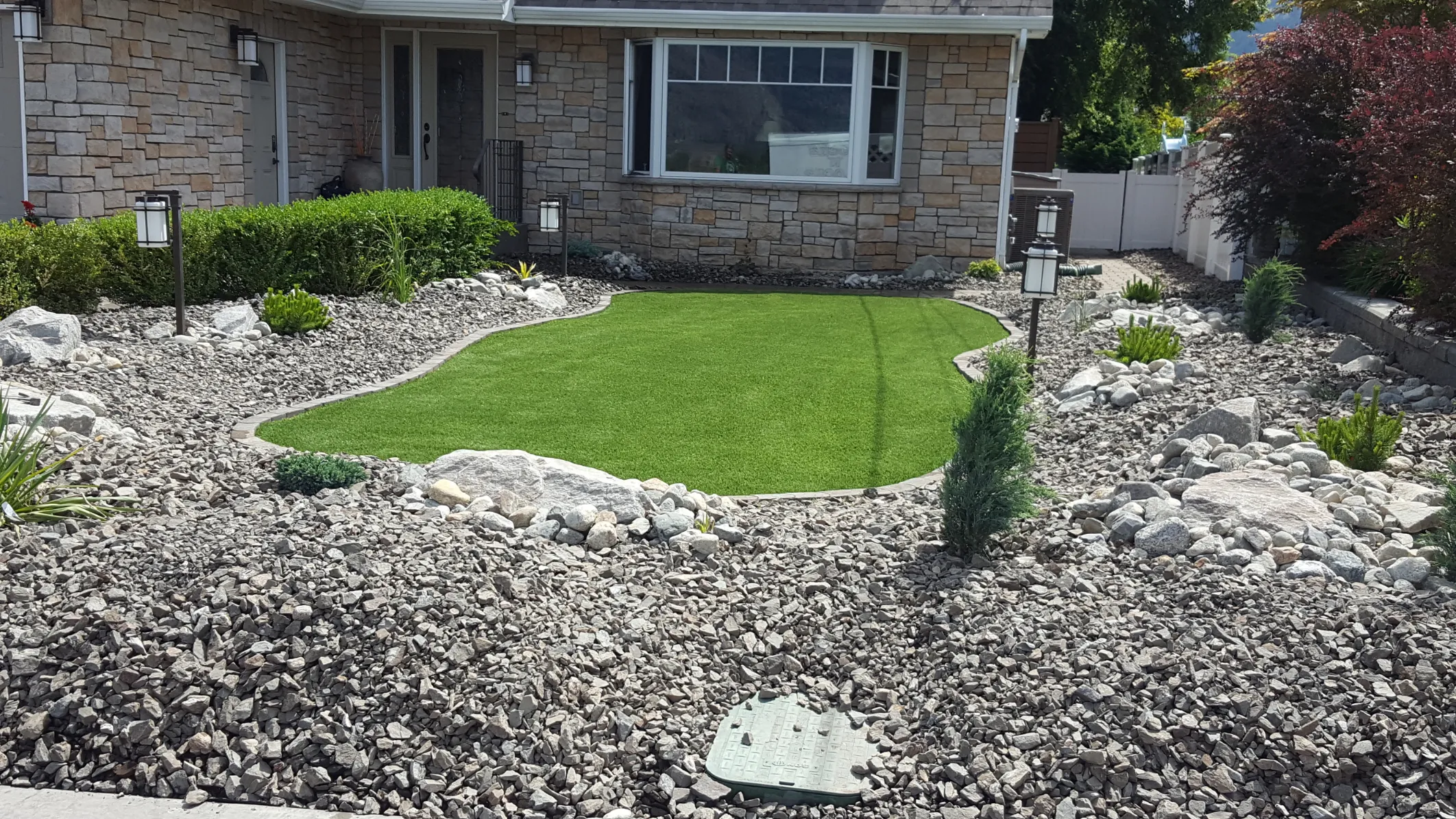 Artificial turf installation in Osoyoos and Oliver BC