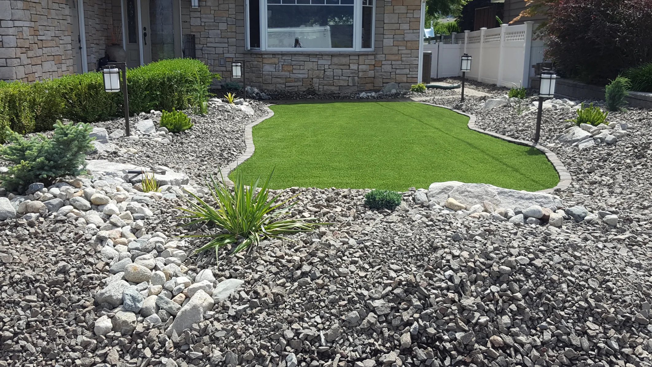 Artificial turf installation in Osoyoos and Oliver BC