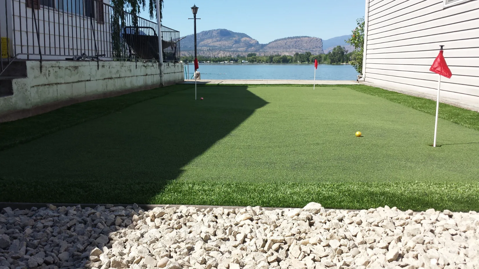 Artificial turf installation in Osoyoos and Oliver BC