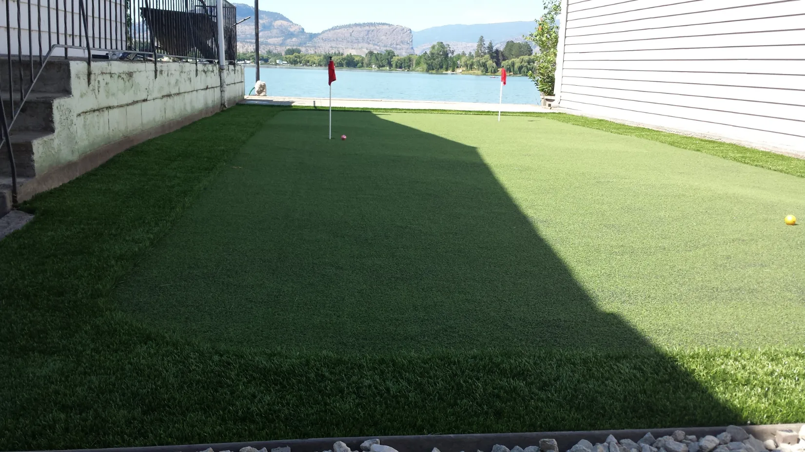 Artificial turf installation in Osoyoos and Oliver BC