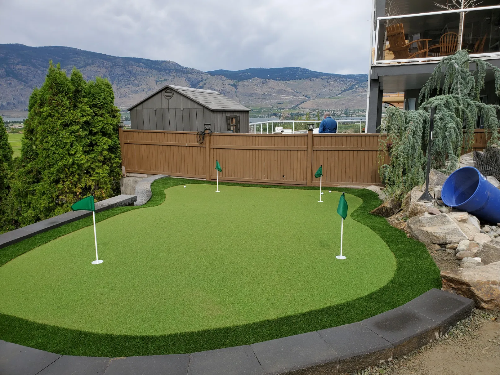 Artificial turf installation in Osoyoos and Oliver BC