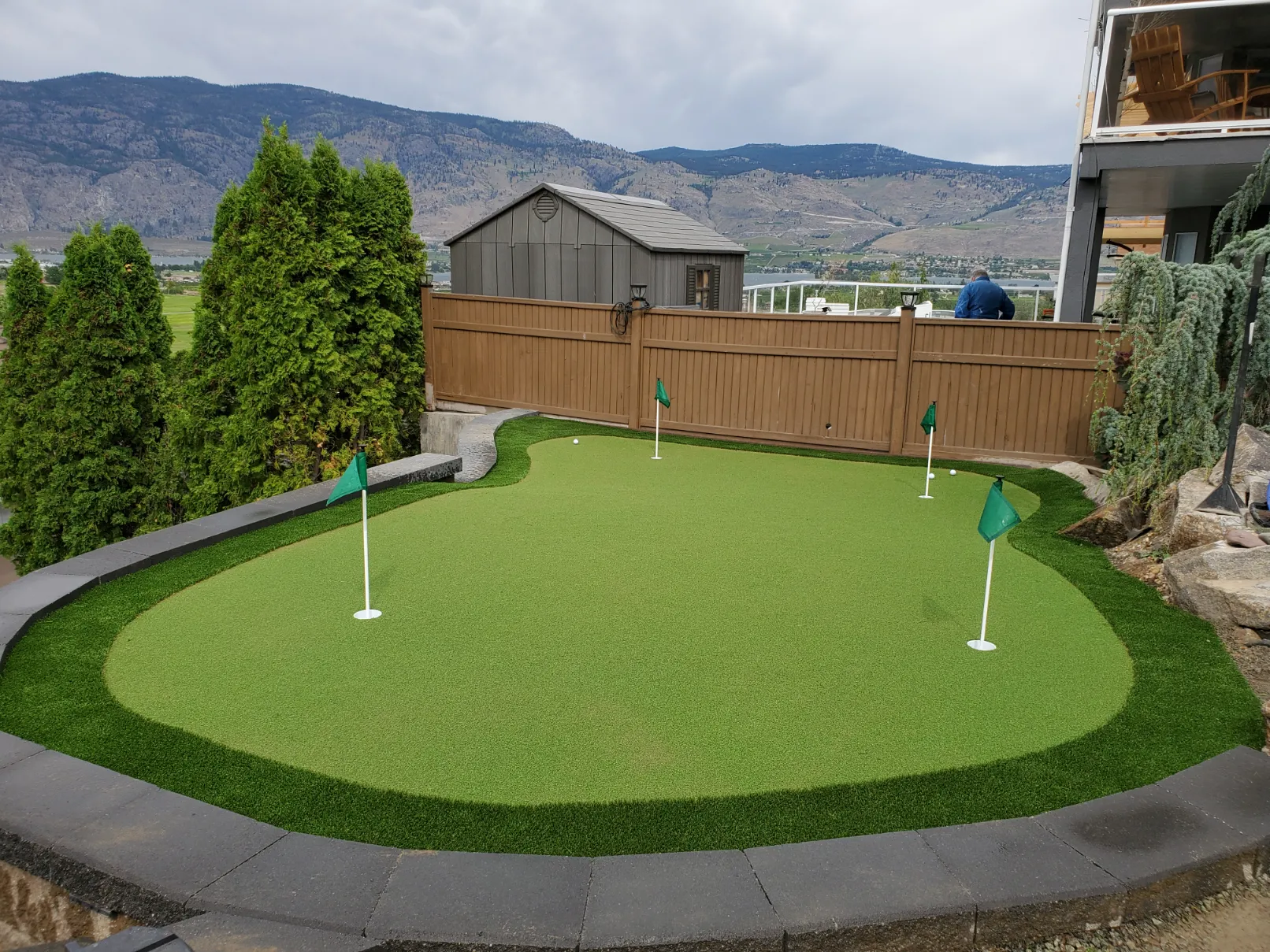 Artificial turf installation in Osoyoos and Oliver BC