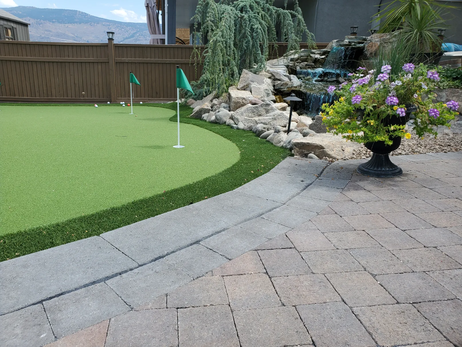 Artificial turf installation in Osoyoos and Oliver BC