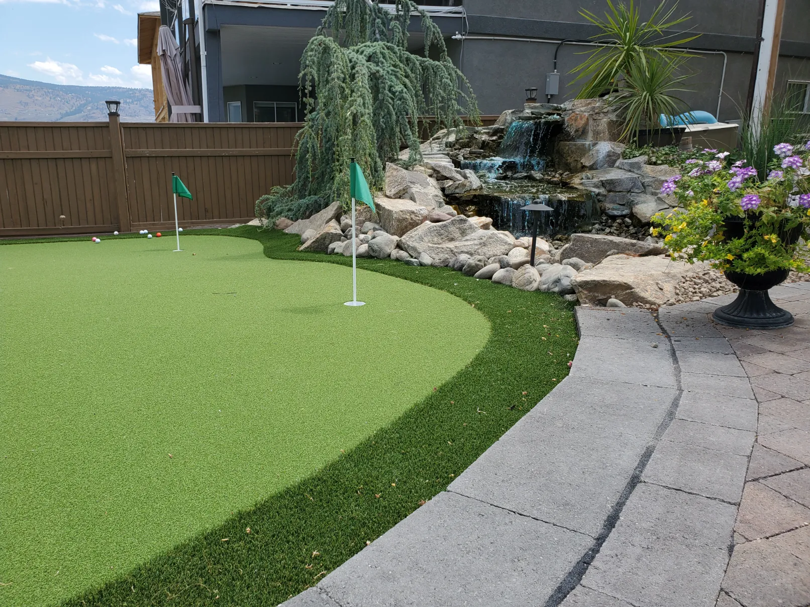 Artificial turf installation in Osoyoos and Oliver BC