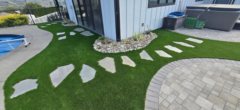 Artificial turf installation in Osoyoos and Oliver BC