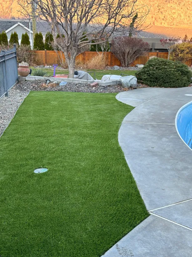 Artificial turf installation in Osoyoos and Oliver BC