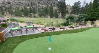 Artificial turf installation in Osoyoos and Oliver BC