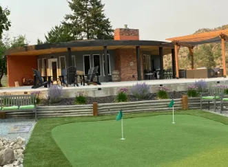 Artificial turf installation in Osoyoos and Oliver BC