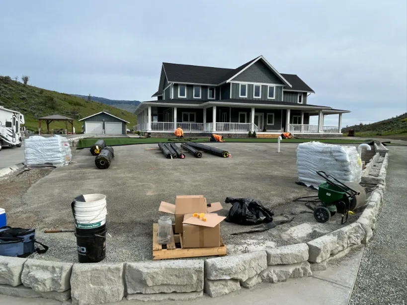 Artificial turf installation in Osoyoos and Oliver BC