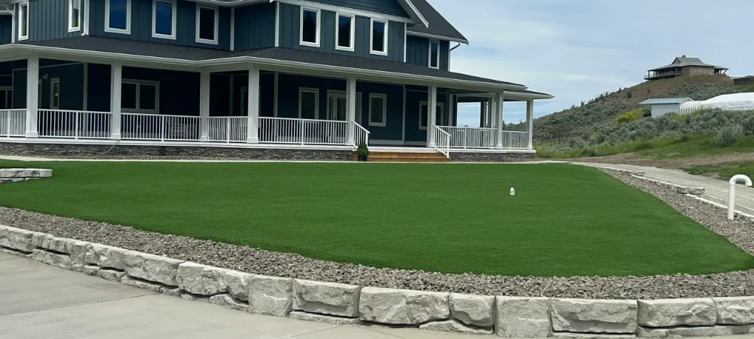 Artificial turf installation in Osoyoos and Oliver BC
