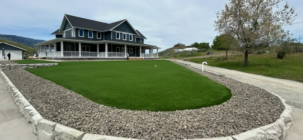Artificial turf installation in Osoyoos and Oliver BC