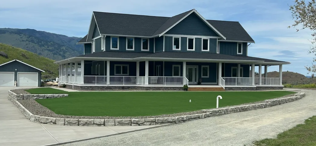 Artificial turf installation in Osoyoos and Oliver BC