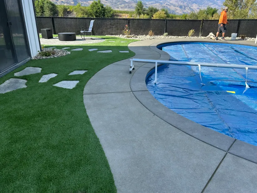 Artificial turf installation in Osoyoos and Oliver BC