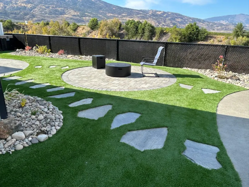 Artificial turf installation in Osoyoos and Oliver BC