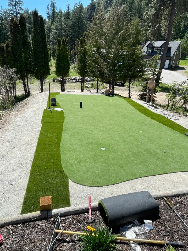 Artificial turf installation in Osoyoos and Oliver BC