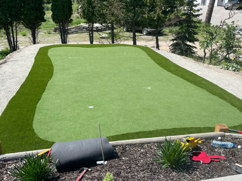Artificial turf installation in Osoyoos and Oliver BC