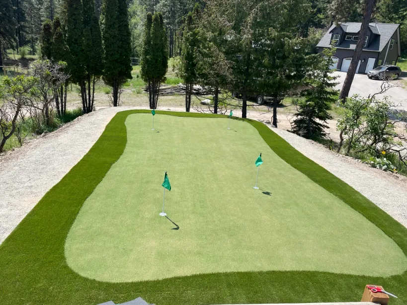 Artificial turf installation in Osoyoos and Oliver BC