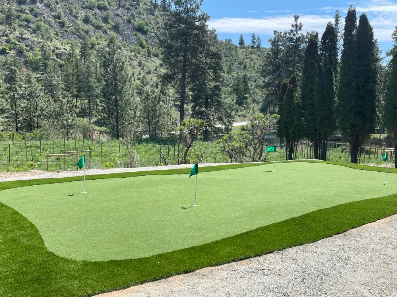 Artificial turf installation in Osoyoos and Oliver BC