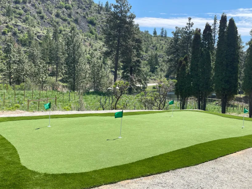 Artificial turf installation in Osoyoos and Oliver BC