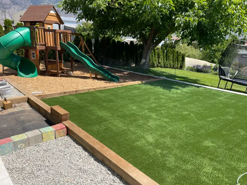 Artificial turf installation in Osoyoos and Oliver BC