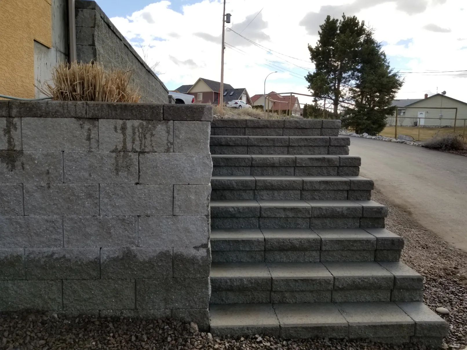Landscape stairway in Osoyoos and Oliver BC