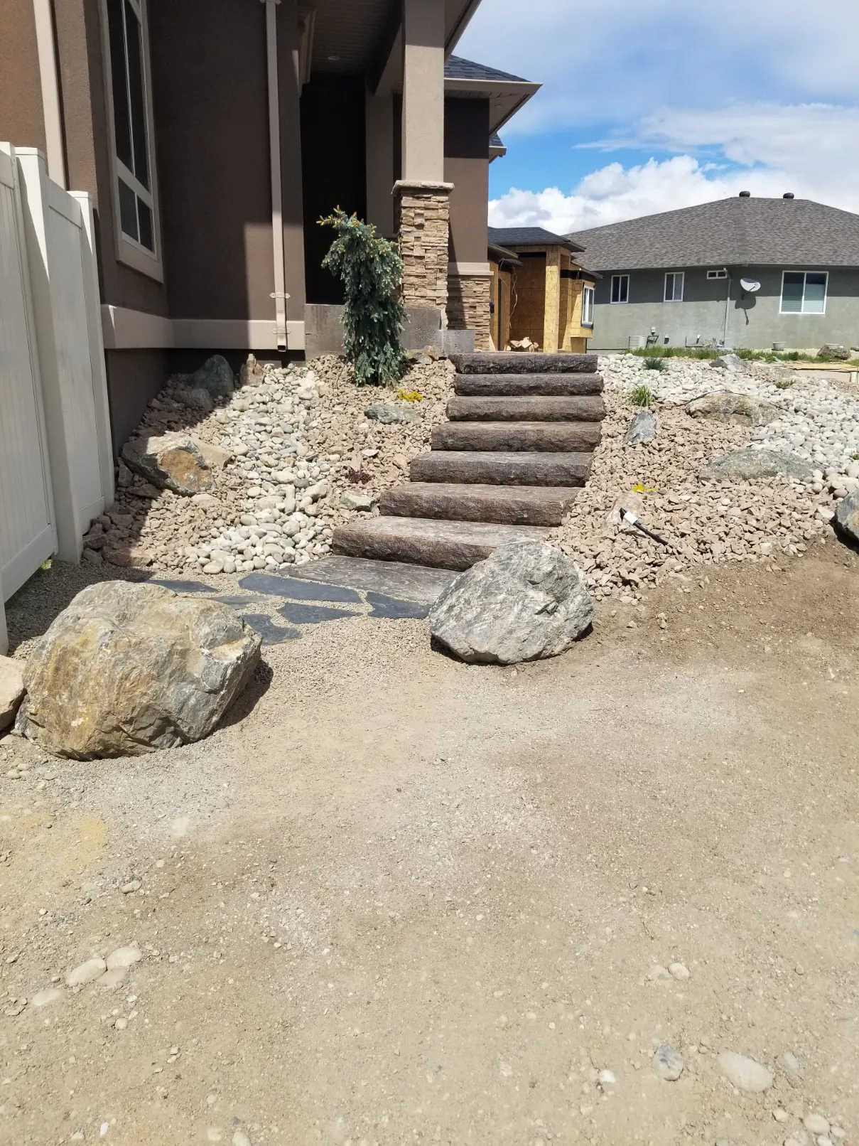Landscape stairway in Osoyoos and Oliver BC