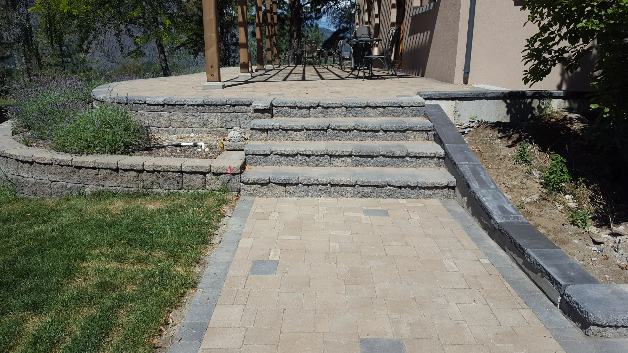 Landscape stairway in Osoyoos and Oliver BC