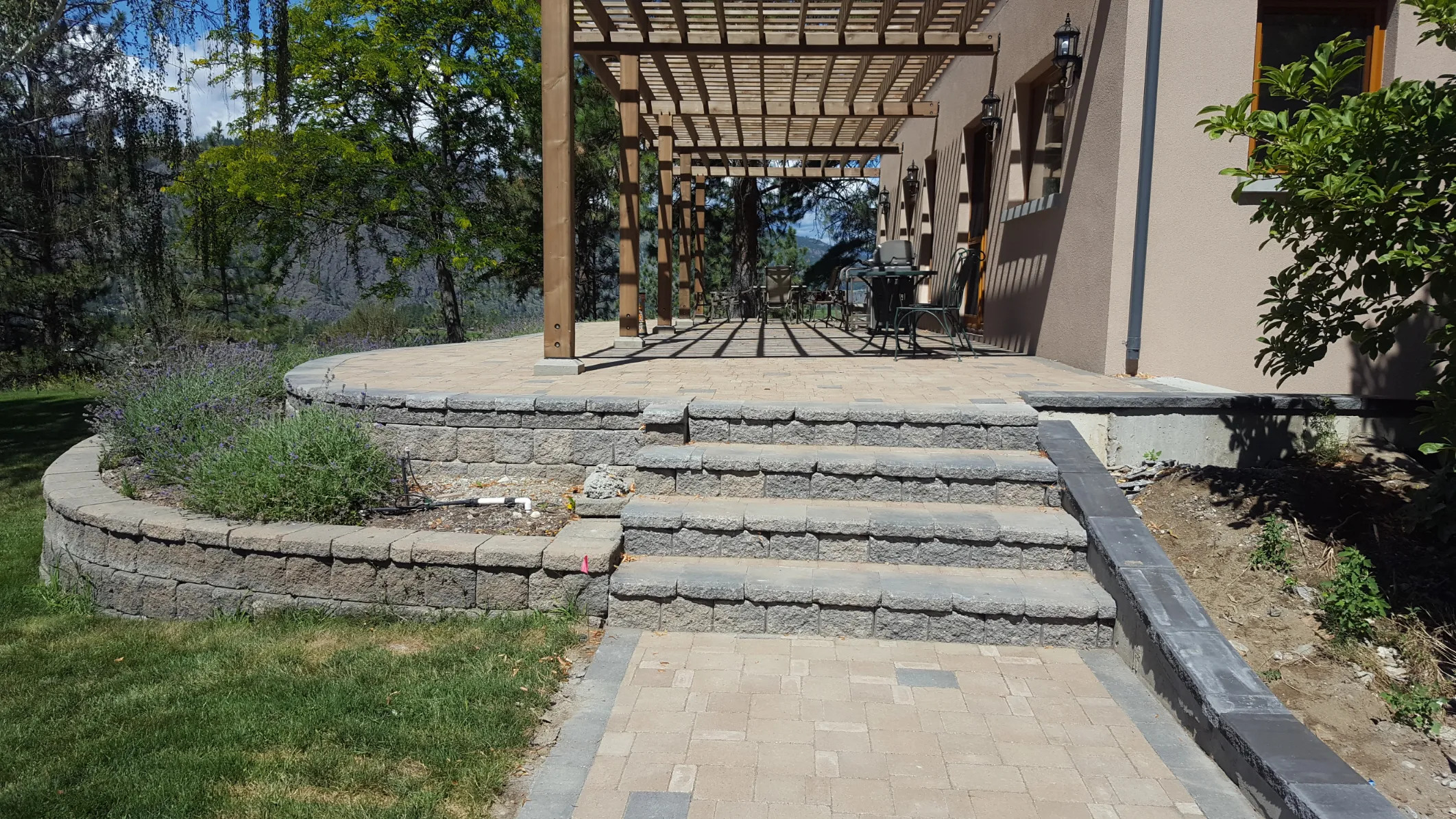 Landscape stairway in Osoyoos and Oliver BC