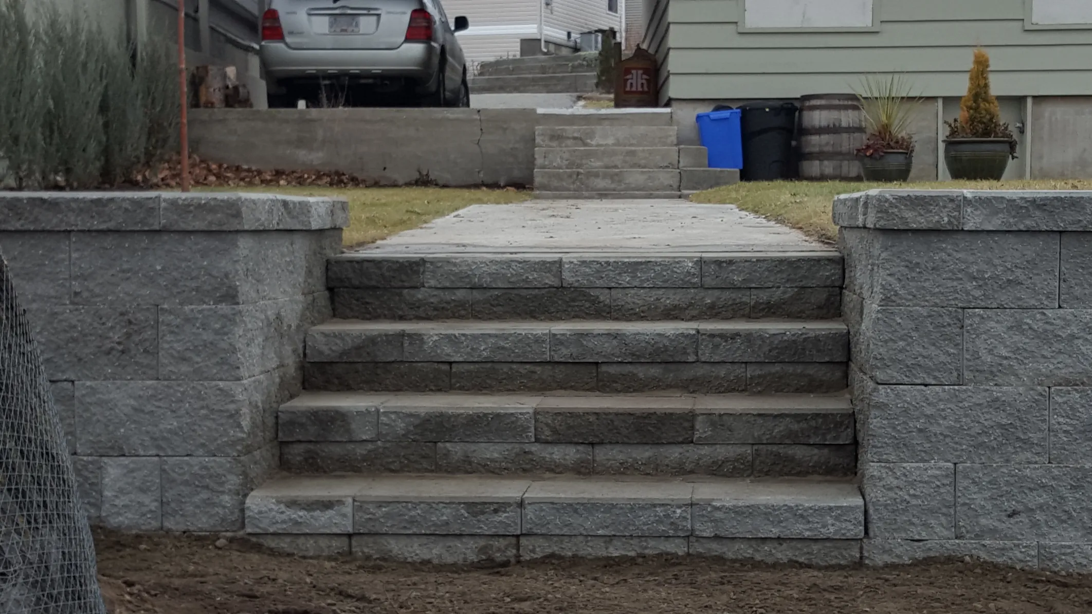 Landscape stairway in Osoyoos and Oliver BC