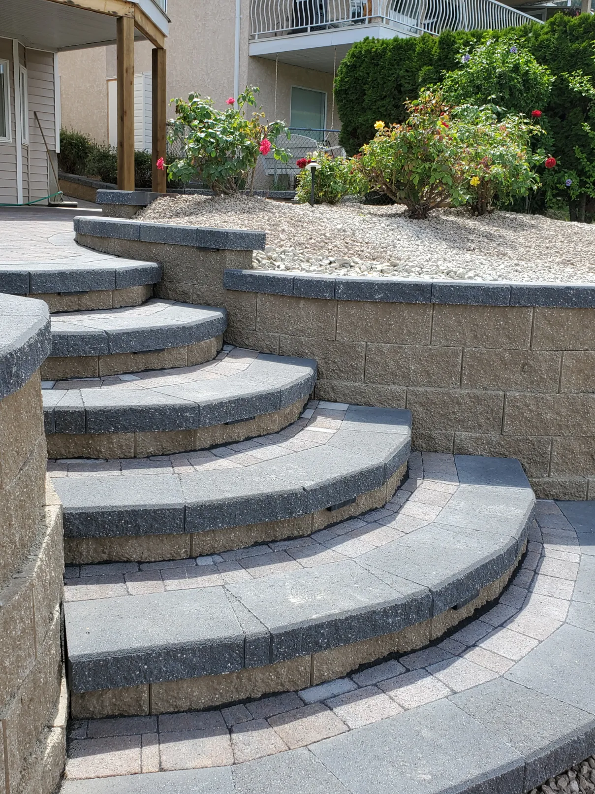 Landscape stairway in Osoyoos and Oliver BC