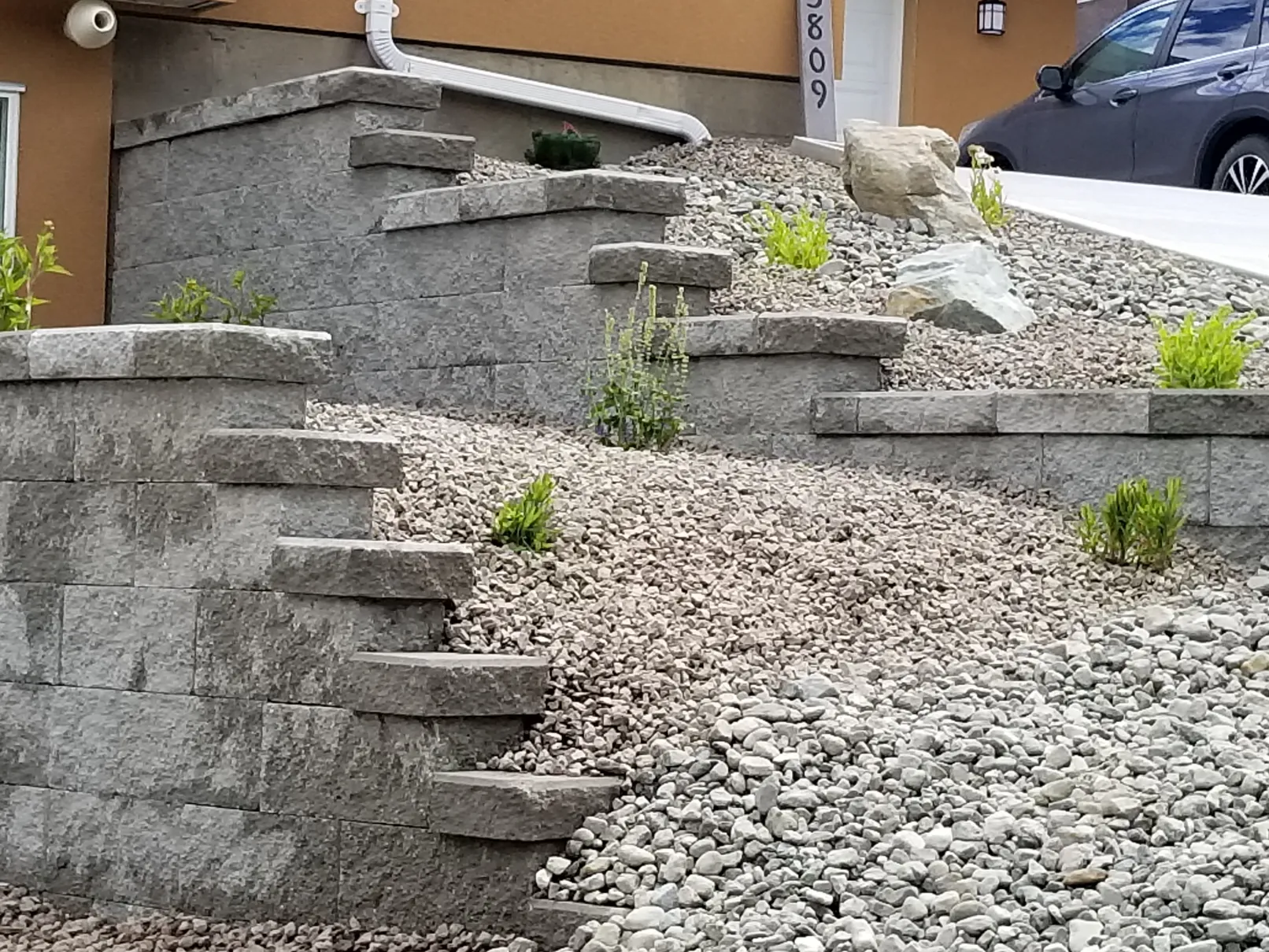 Landscape stairway in Osoyoos and Oliver BC