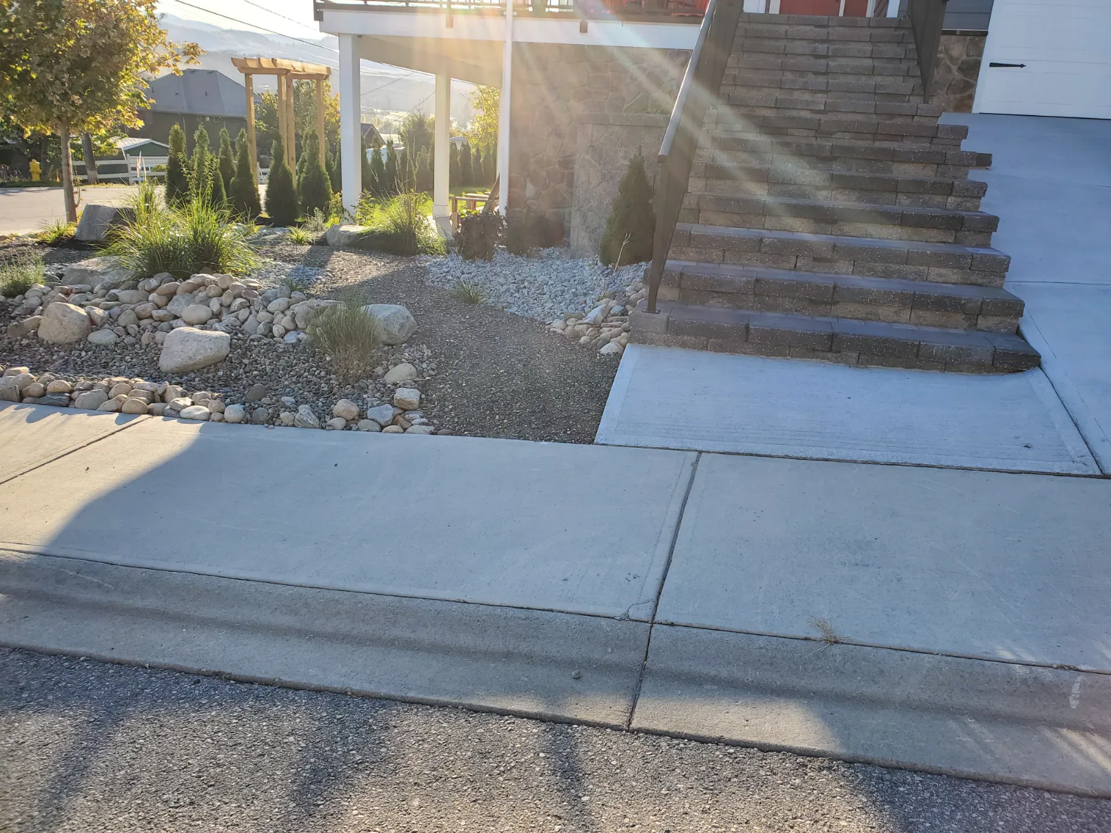 Landscape stairway in Osoyoos and Oliver BC