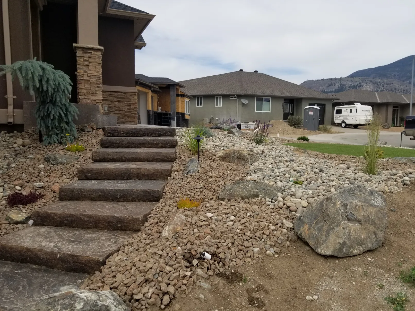 Landscape stairway in Osoyoos and Oliver BC