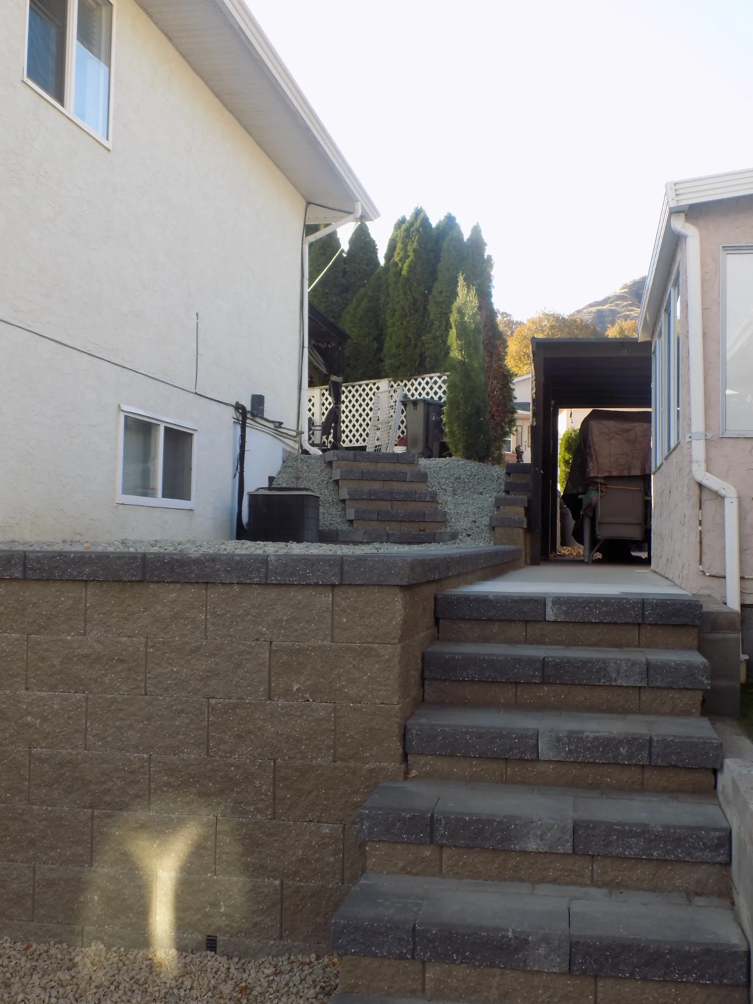 Landscape stairway in Osoyoos and Oliver BC
