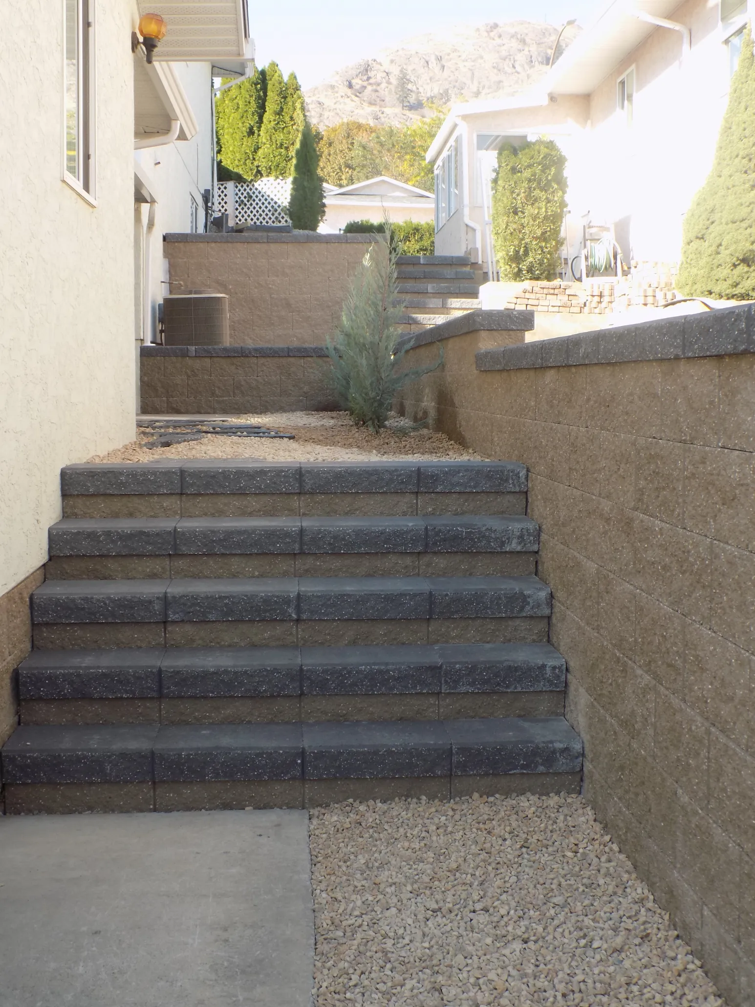 Landscape stairway in Osoyoos and Oliver BC