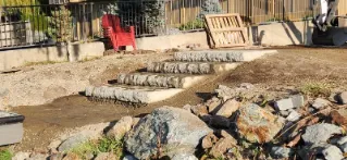 Landscape stairway in Osoyoos and Oliver BC