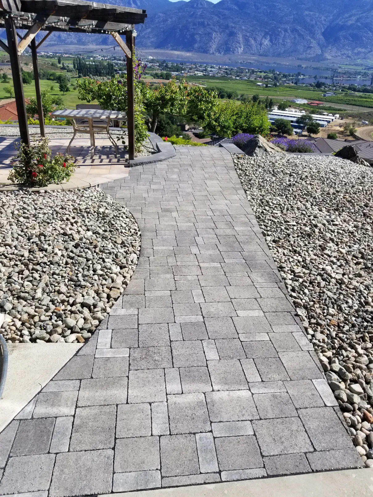 Paving stone project in Osoyoos and Oliver BC