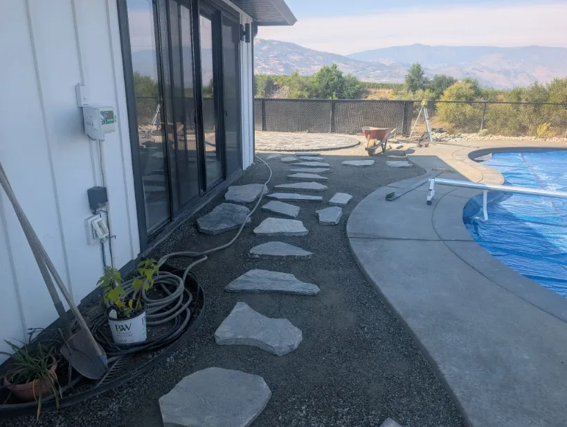 Paving stone project in Osoyoos and Oliver BC