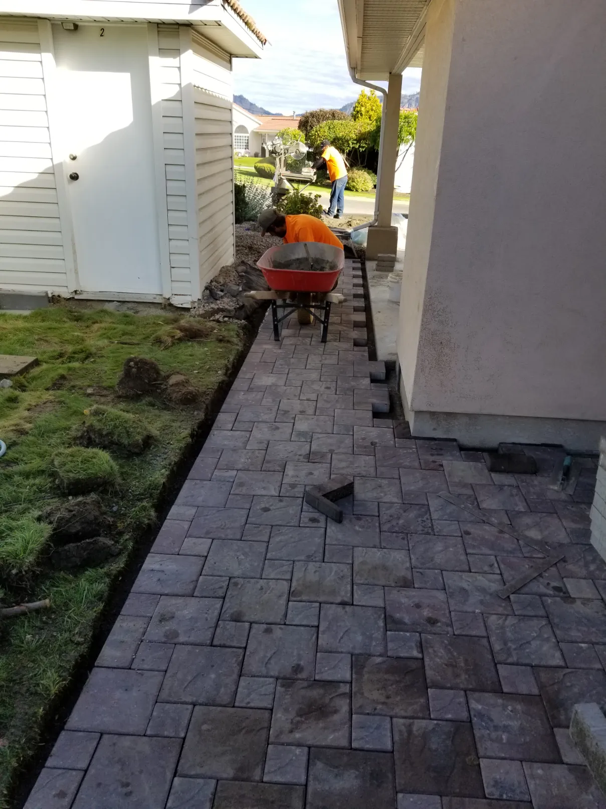 Paving stone project in Osoyoos and Oliver BC