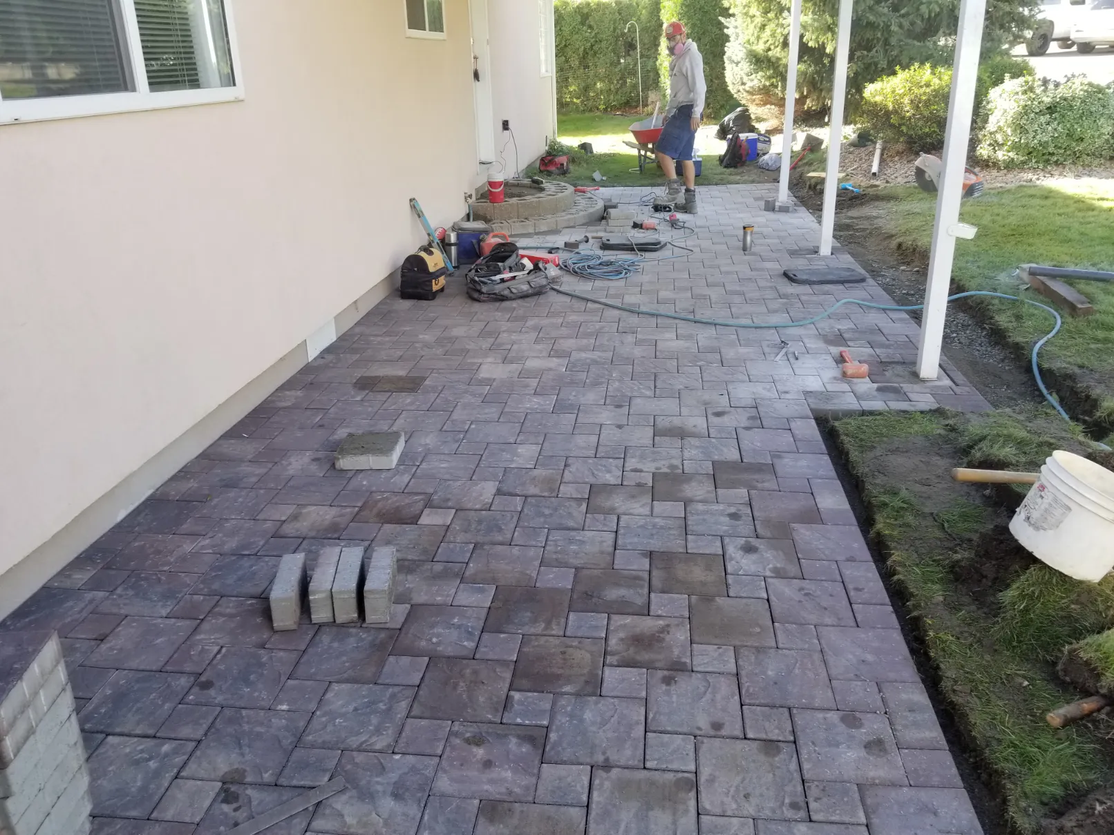 Paving stone project in Osoyoos and Oliver BC