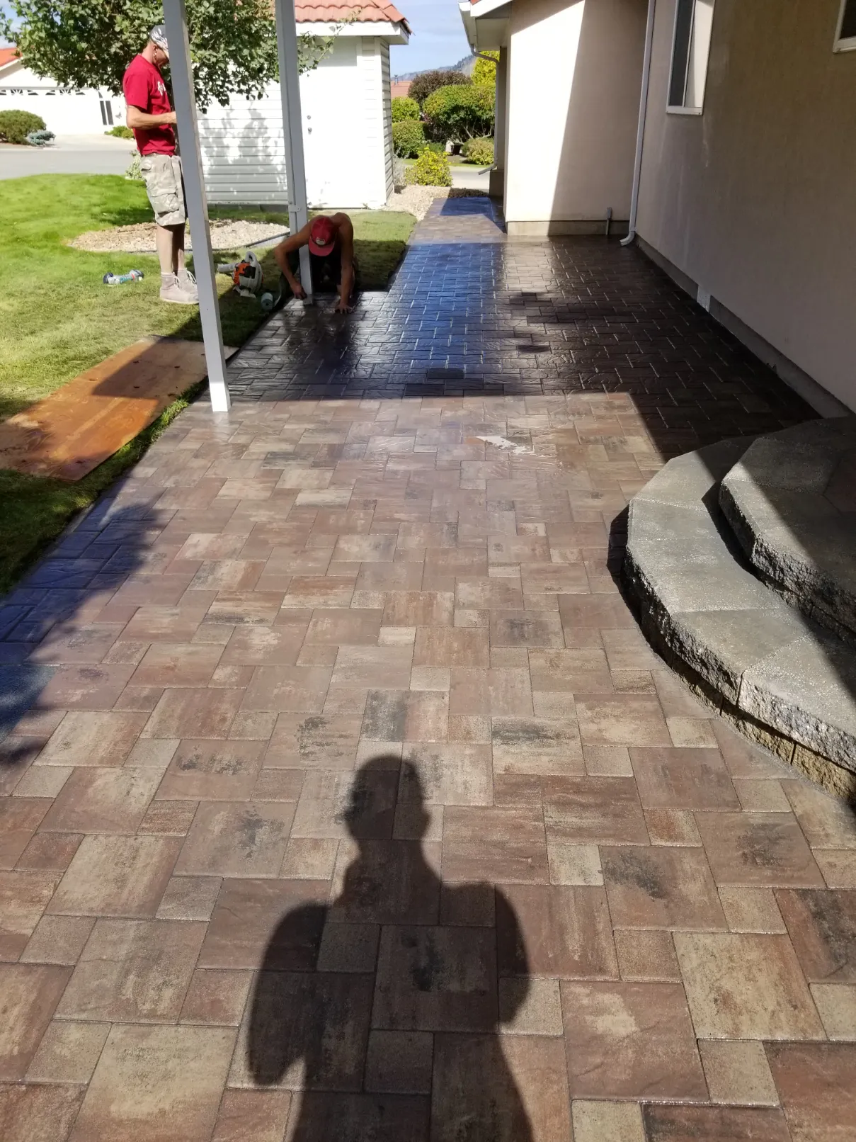 Paving stone project in Osoyoos and Oliver BC