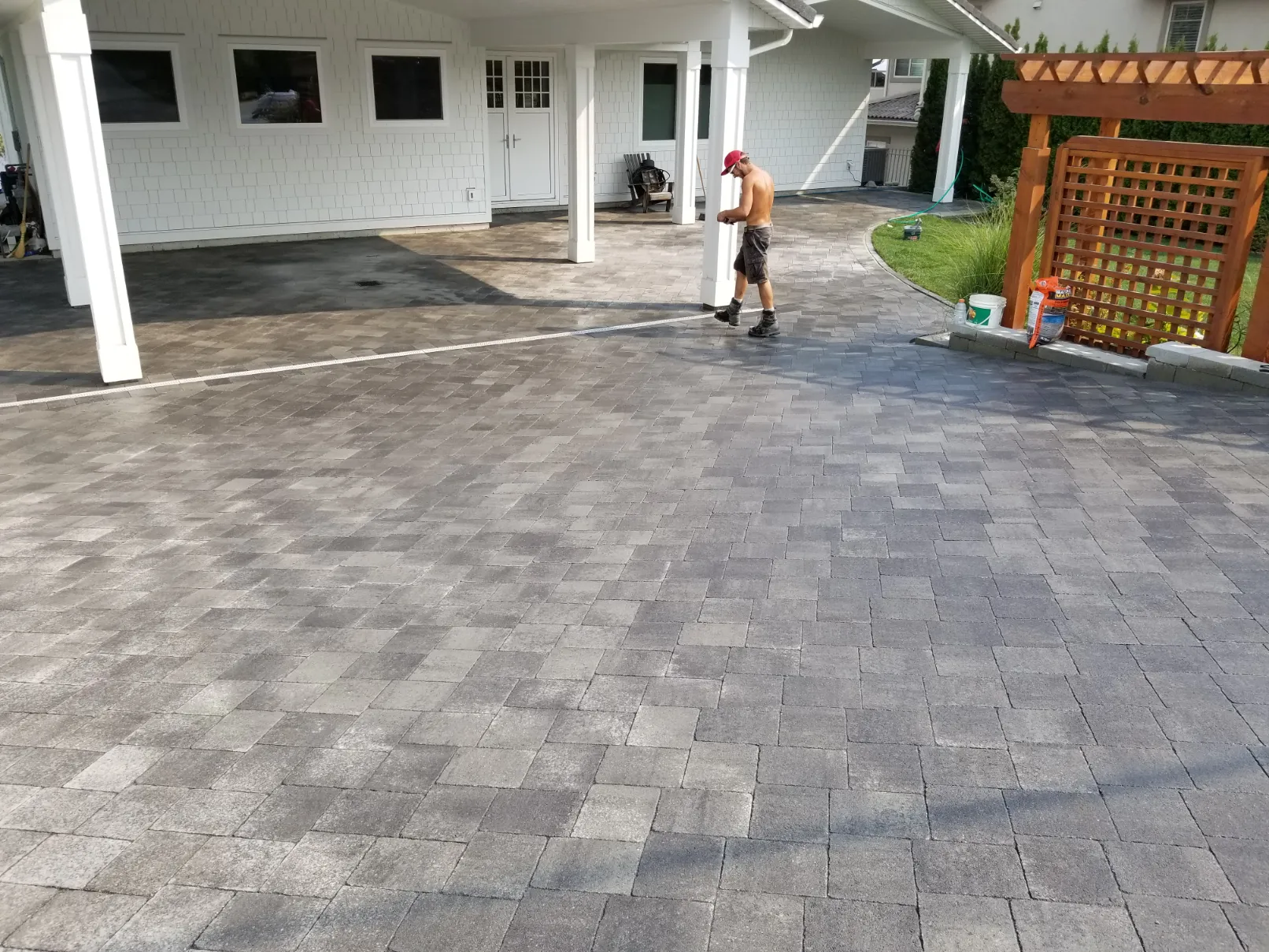 Paving stone project in Osoyoos and Oliver BC