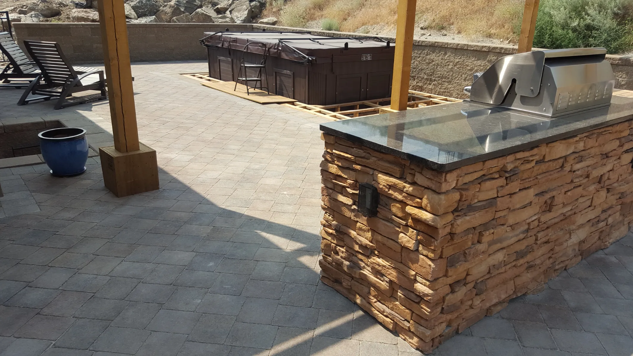 Paving stone project in Osoyoos and Oliver BC