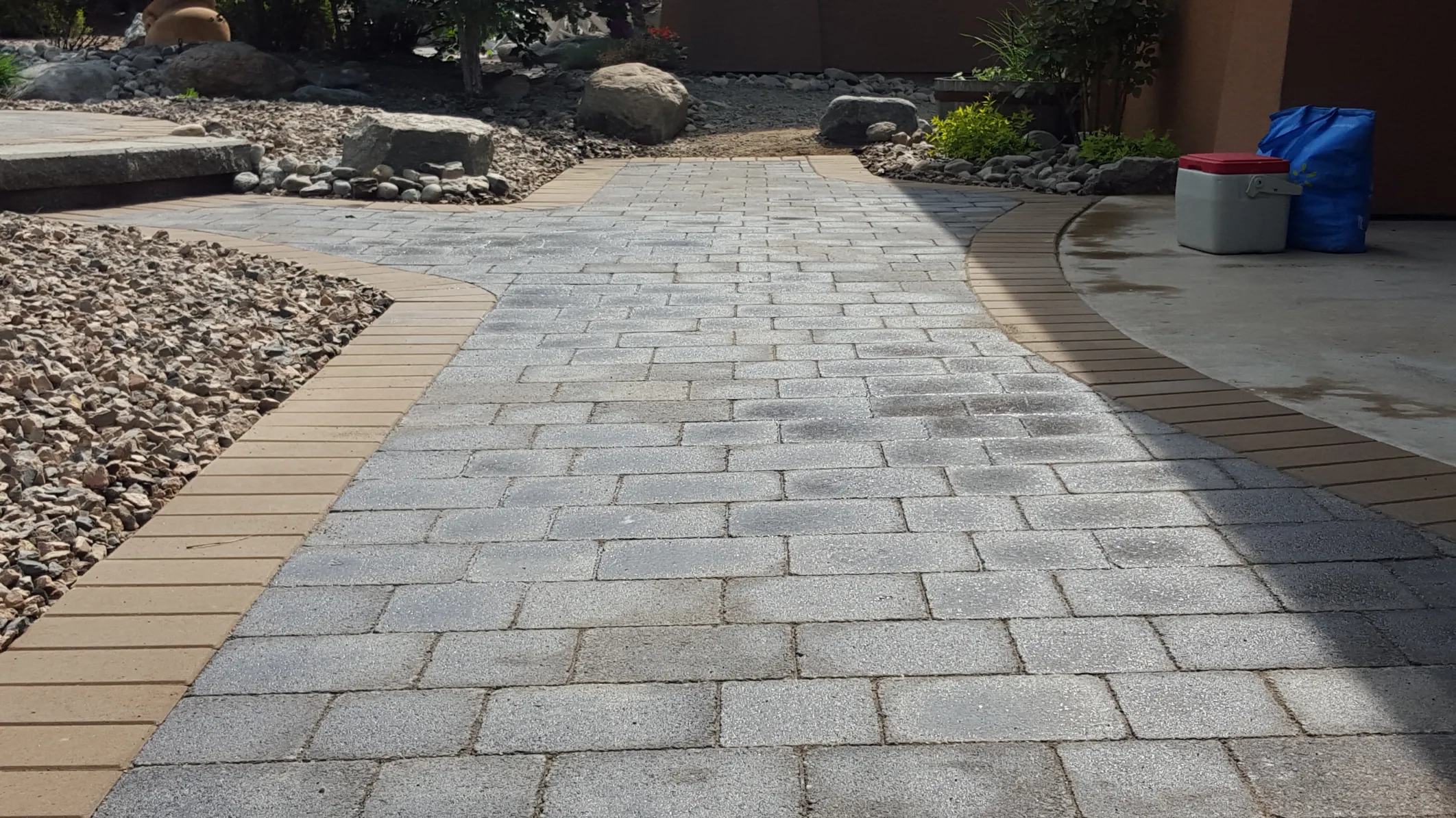 Paving stone project in Osoyoos and Oliver BC