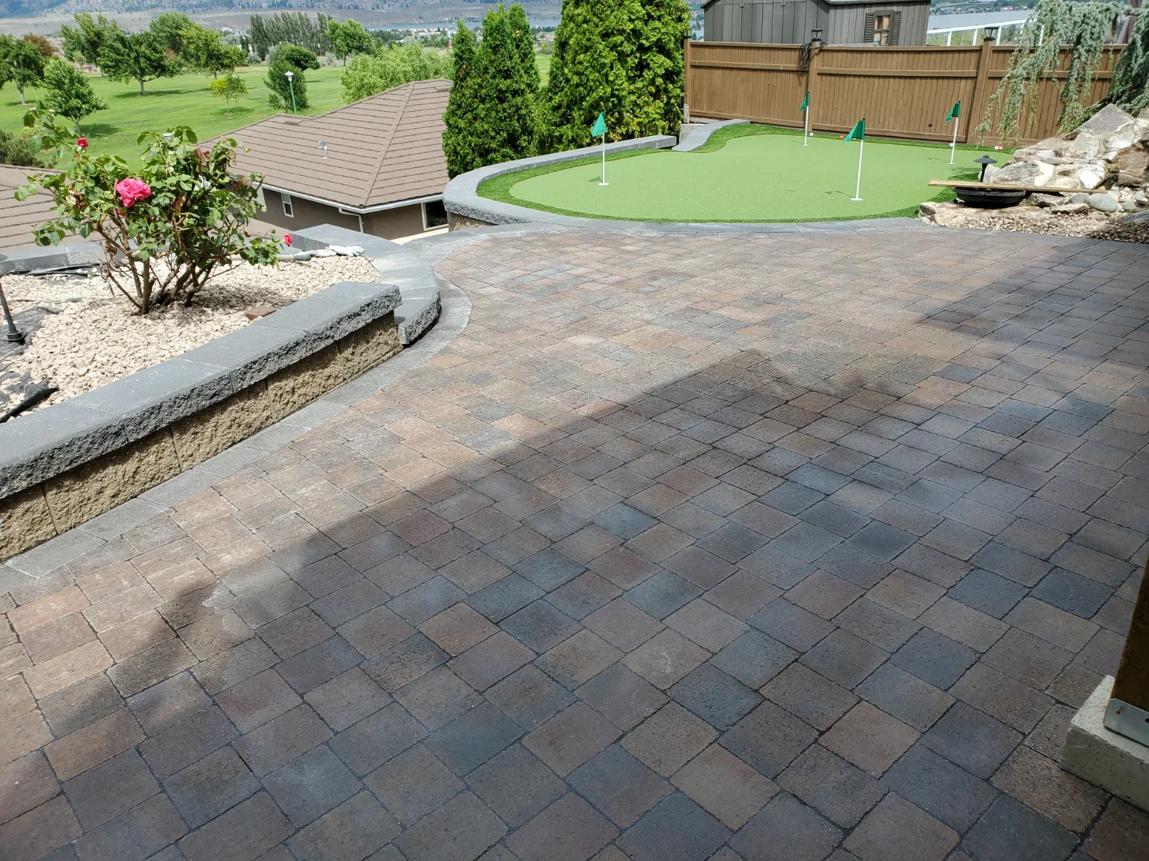 Paving stone project in Osoyoos and Oliver BC