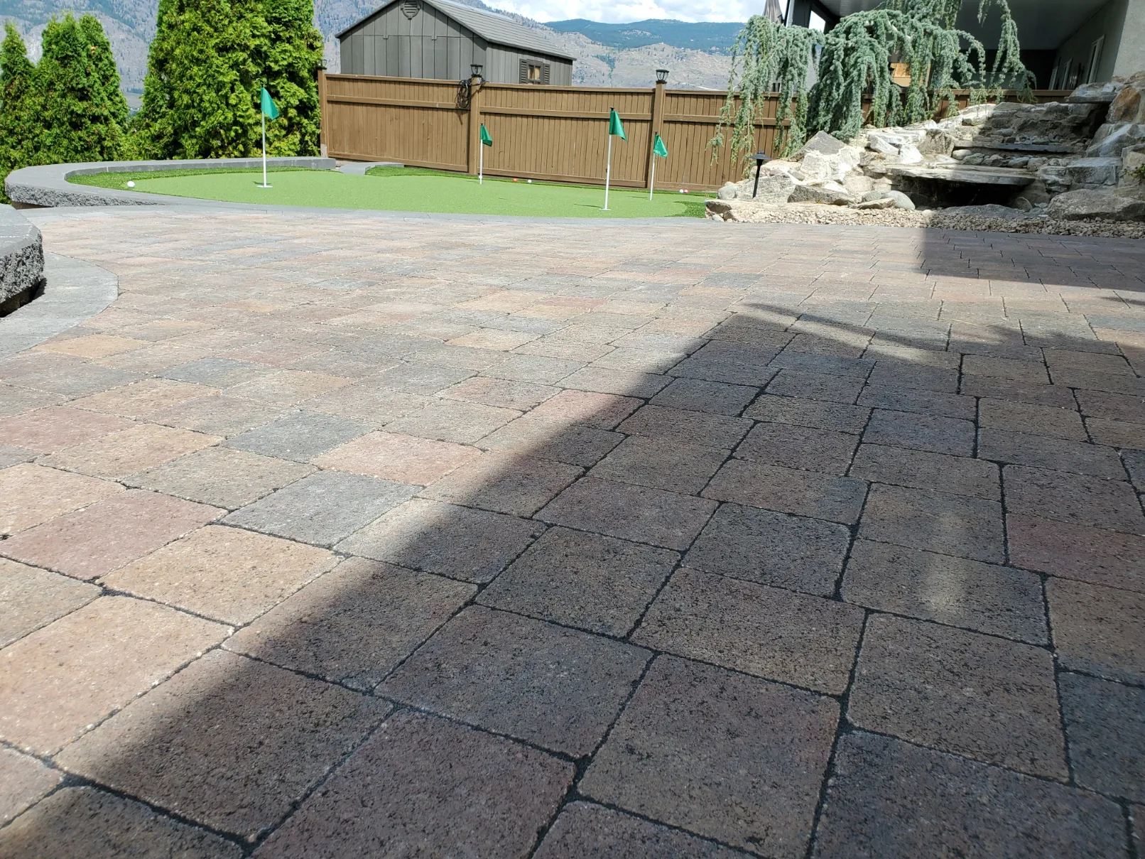Paving stone project in Osoyoos and Oliver BC