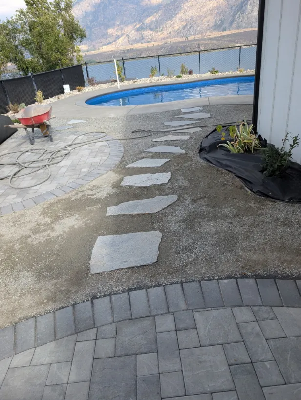 Paving stone project in Osoyoos and Oliver BC