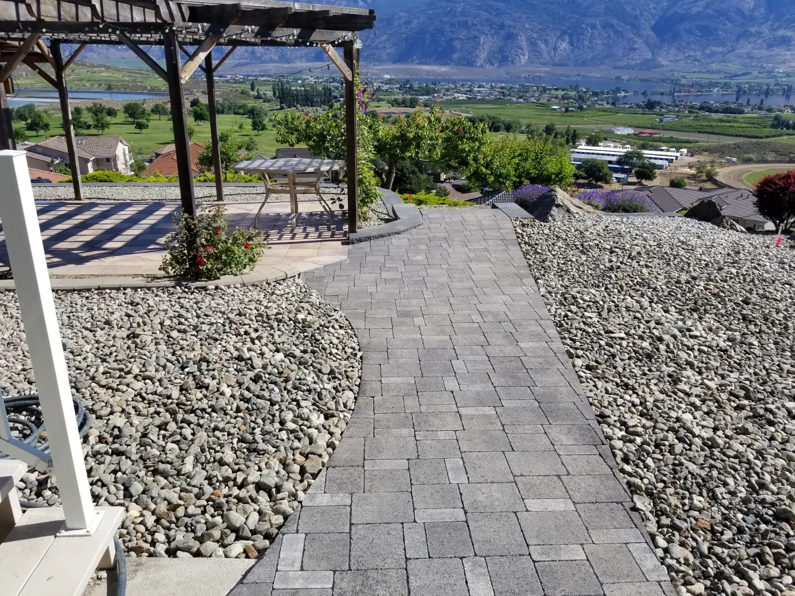 Paving stone project in Osoyoos and Oliver BC
