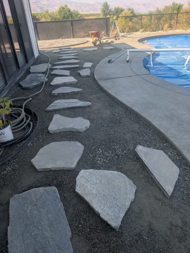 Paving stone project in Osoyoos and Oliver BC